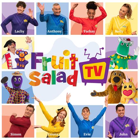 The Wiggles, Wiggly Fruit Salad. 'Wiggly Fruit Salad' is an all-new musical series comprising 10, 5-minute episodes. The Wiggles are joined by their Wiggly friends …